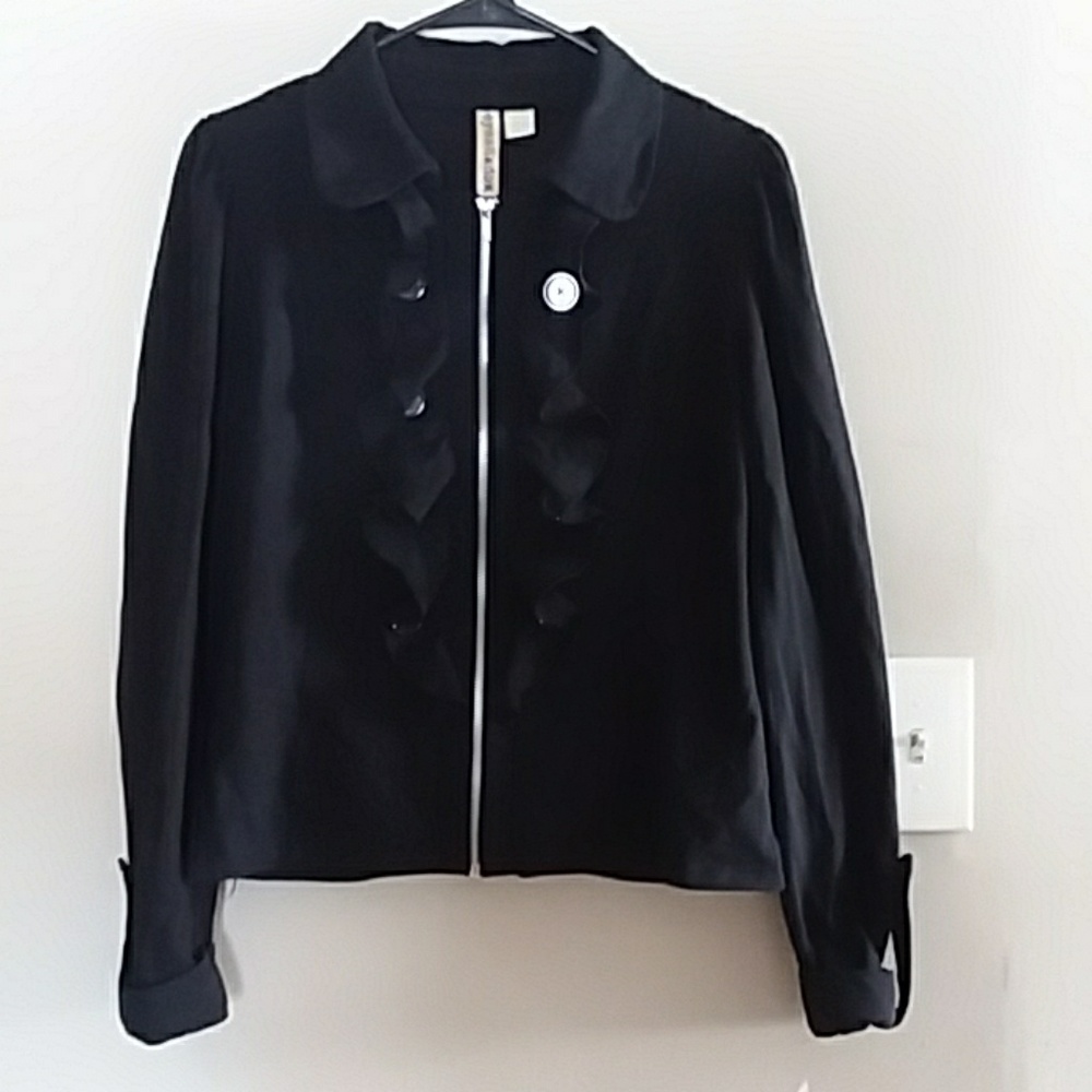 Light spring sweater zip up